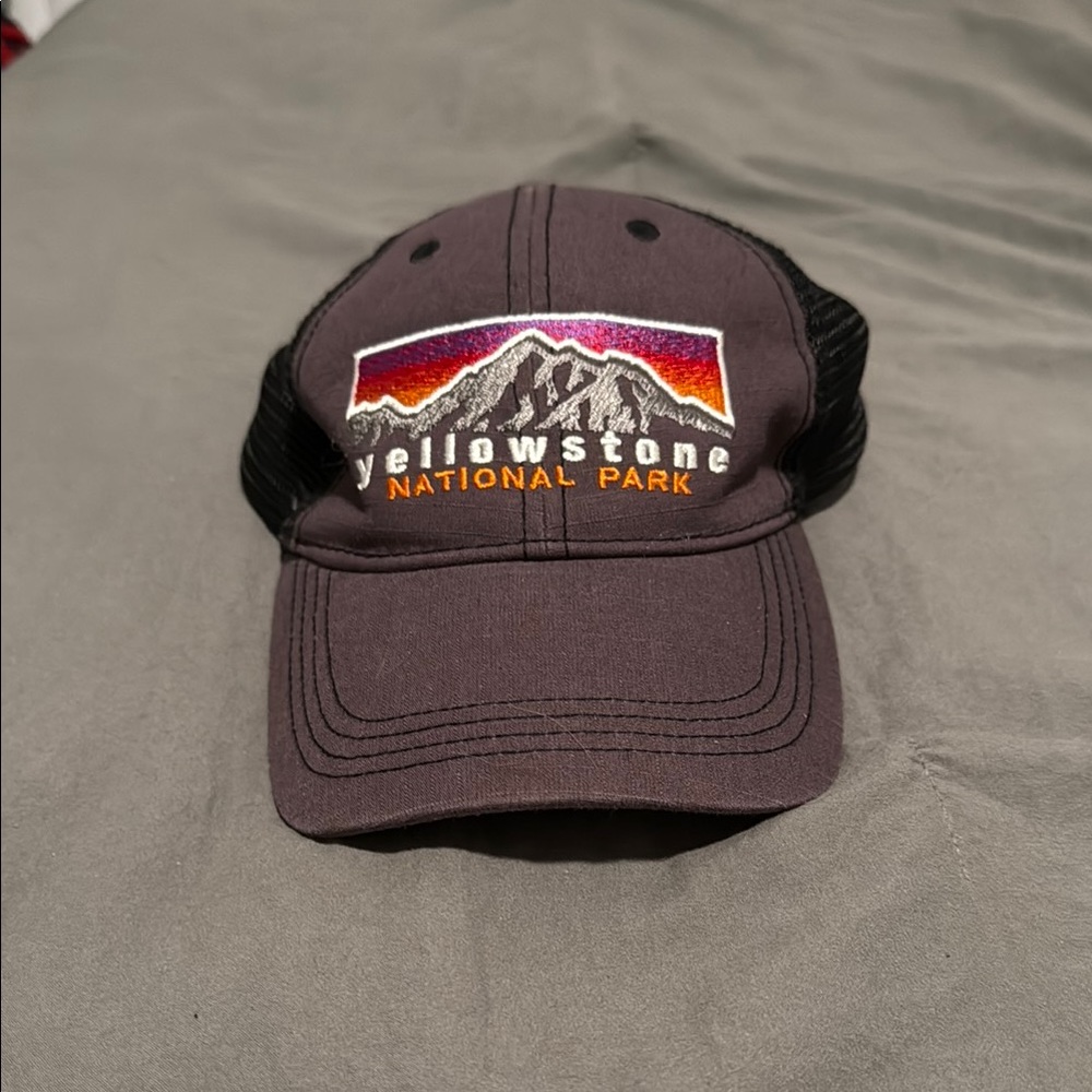 Yellowstone National Park Black and Gray Hat